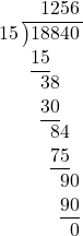   \intlongdivision{18840}{15} 
